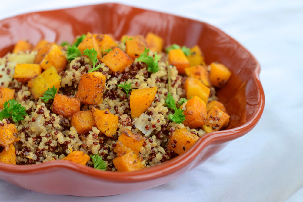 Butternut Squash and Cranberry Quinoa Salad | On The Table